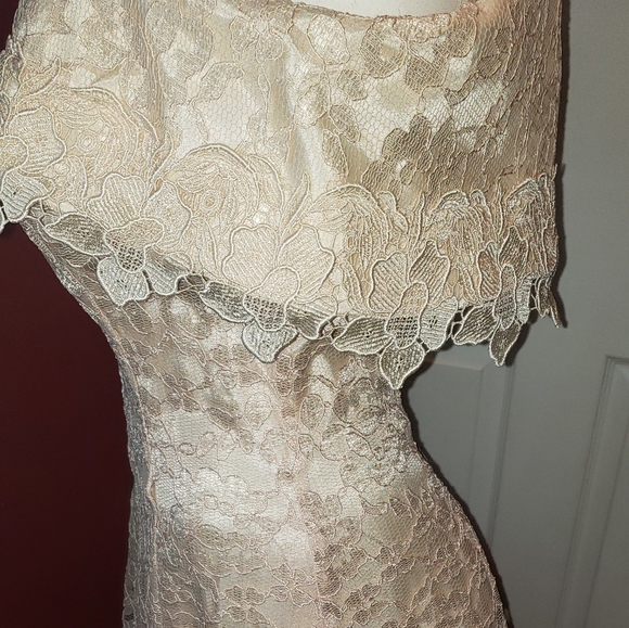 Cachet by Bari Protas lace Prom Dress 1980's - Picture 12 of 16